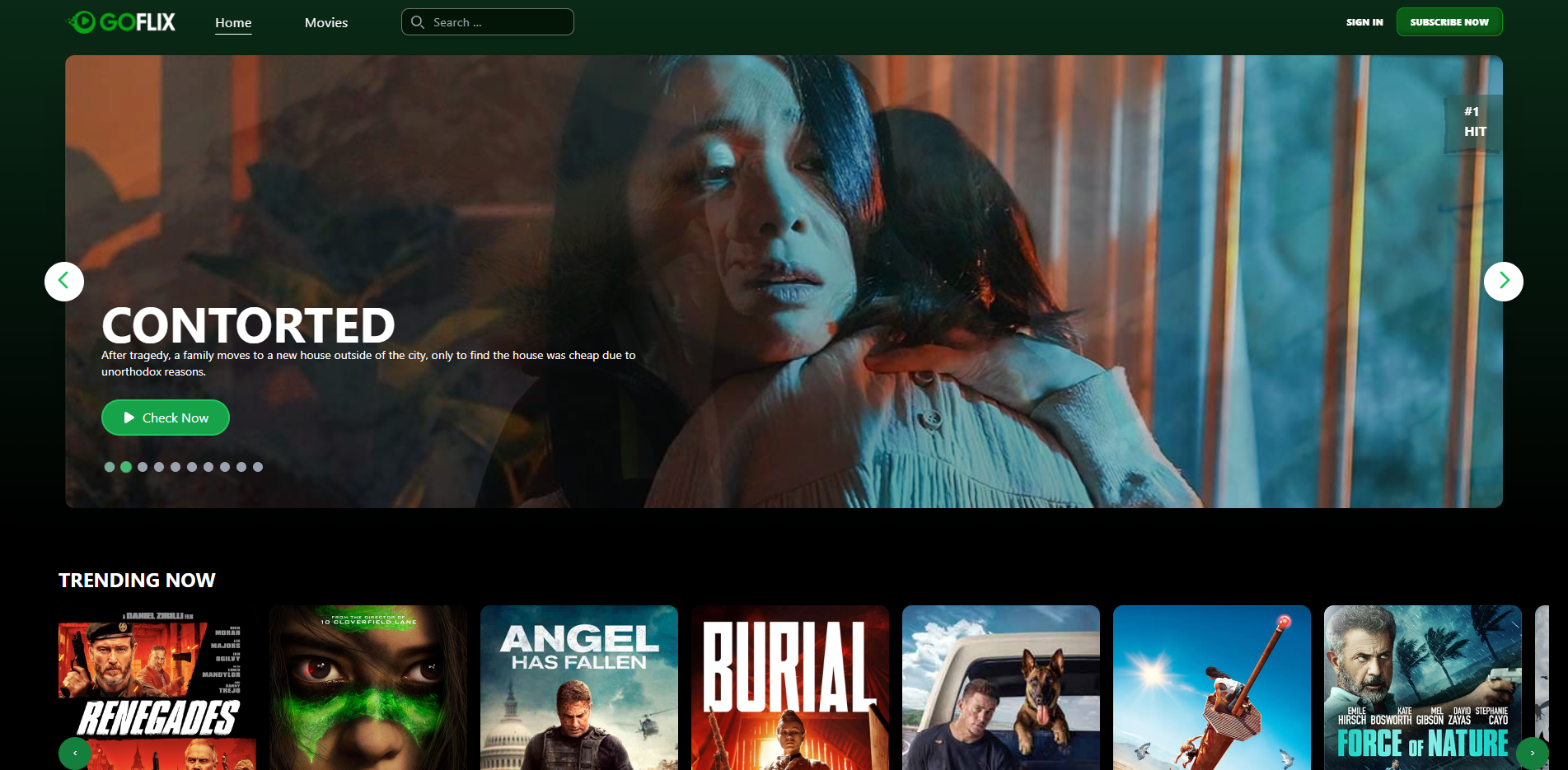 Goflix Dashboard